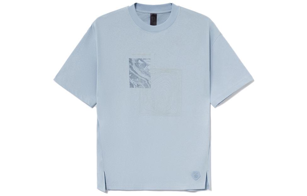 Li Ning Li Ning X Jackie Chan T Shirt Men s Condensed Sky Blue AHSS207-4 L
