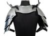 Men's Medieval Knight Outfit Steel Pauldrons & Gorget Armor Set for LARP Cosplay Renaissance Costume
