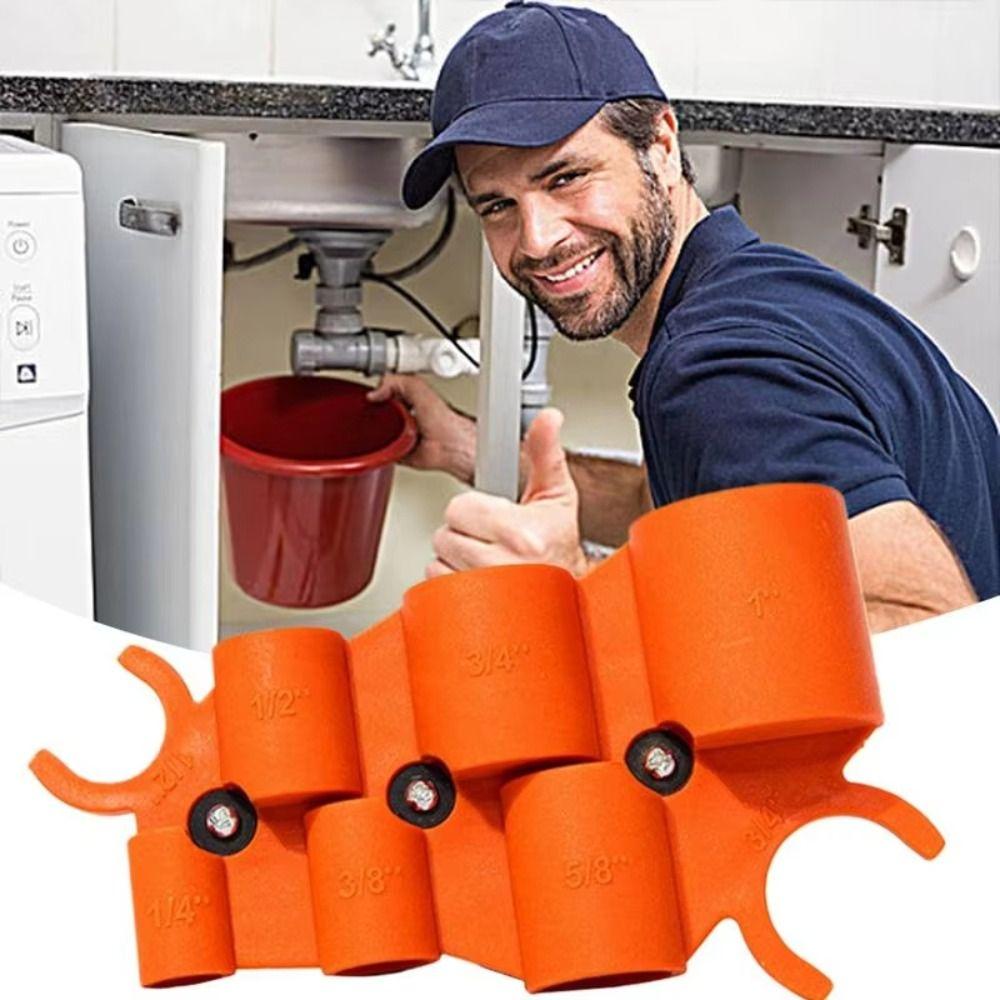 

Repairs Pipe Deburring Tool Smooth Pipe Reamer Multifuntional Precisions Depth Gauge Home помаранчевий