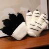 Stuffed Toys Faux Tiger Paw Gloves Furry Texture Bear Paw Plush Gloves  Anime Convention