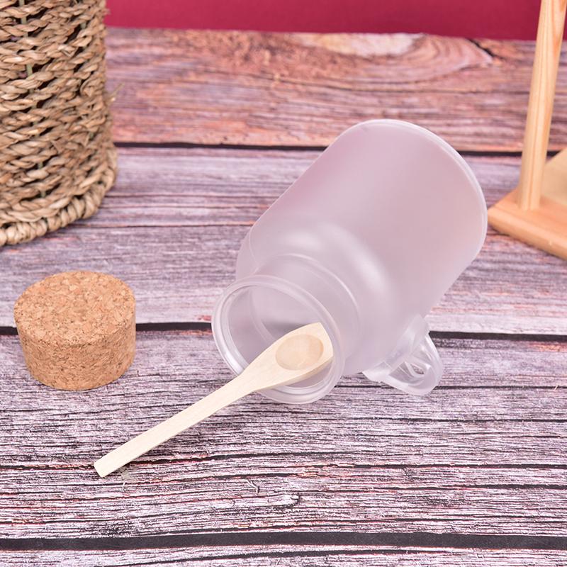 1Pcs Plastic Empty Bath Salt Bottle Cream Cosmetic Jar Cork Jar Container Cork