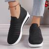 Fashion Women's Sneakers Spring Summer Versatile Thick Bottom Large Size Flat Single Shoes Mesh Breathable Slip on Casual Vulcanize Shoe