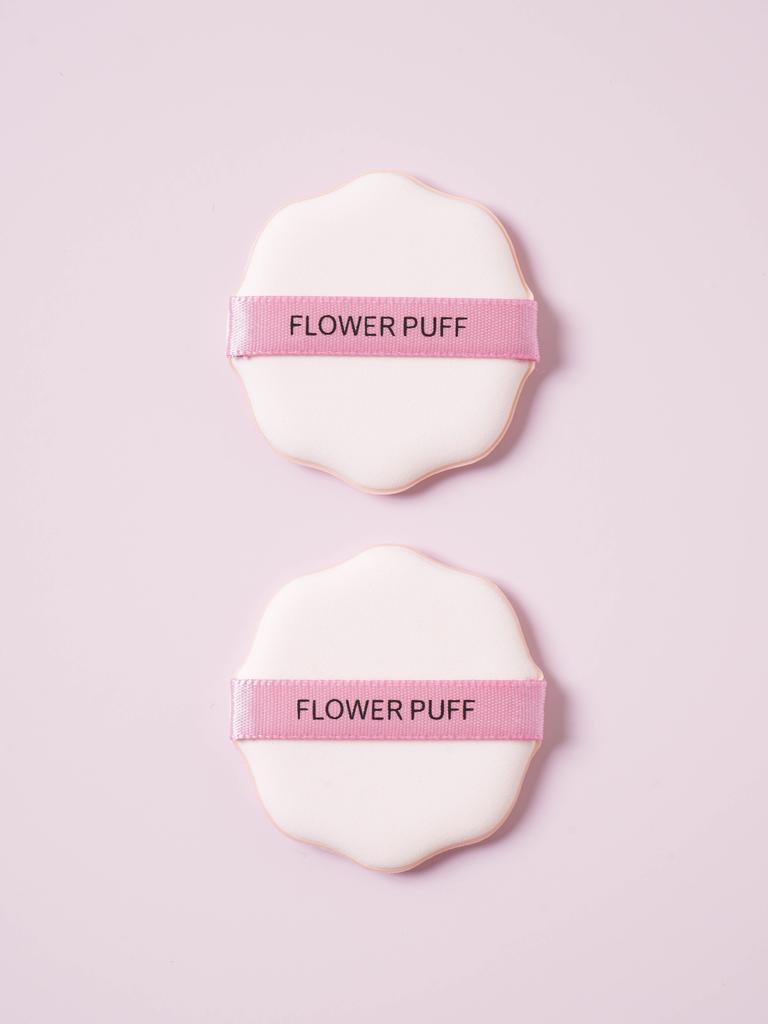 Flower Design Makeup Sponge Puff Set (2 Pcs)