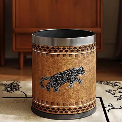 10 L Round Waste Bin for Home Living Room Cabinet Hotel