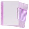 Plus Name Refillable Clear 6 X 10 Books Grade, Class, File, Vertical, Pockets, A4, Purple, 84-822
