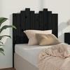 VidaXL Headboard Black 96x4x110 Cm Solid Pine Wood 818454