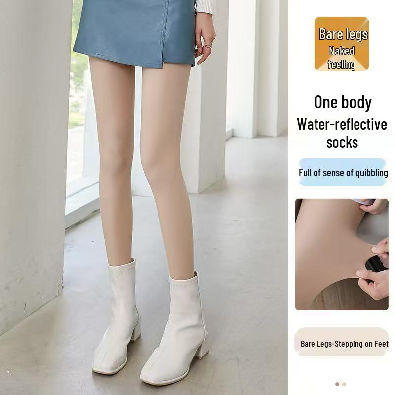 

Fleece-Lined Nude Leggings for Women - Thick, Warm, Plus Size Pantyhose for Autumn & Winter No Velvet 120g (15 to 25°C)