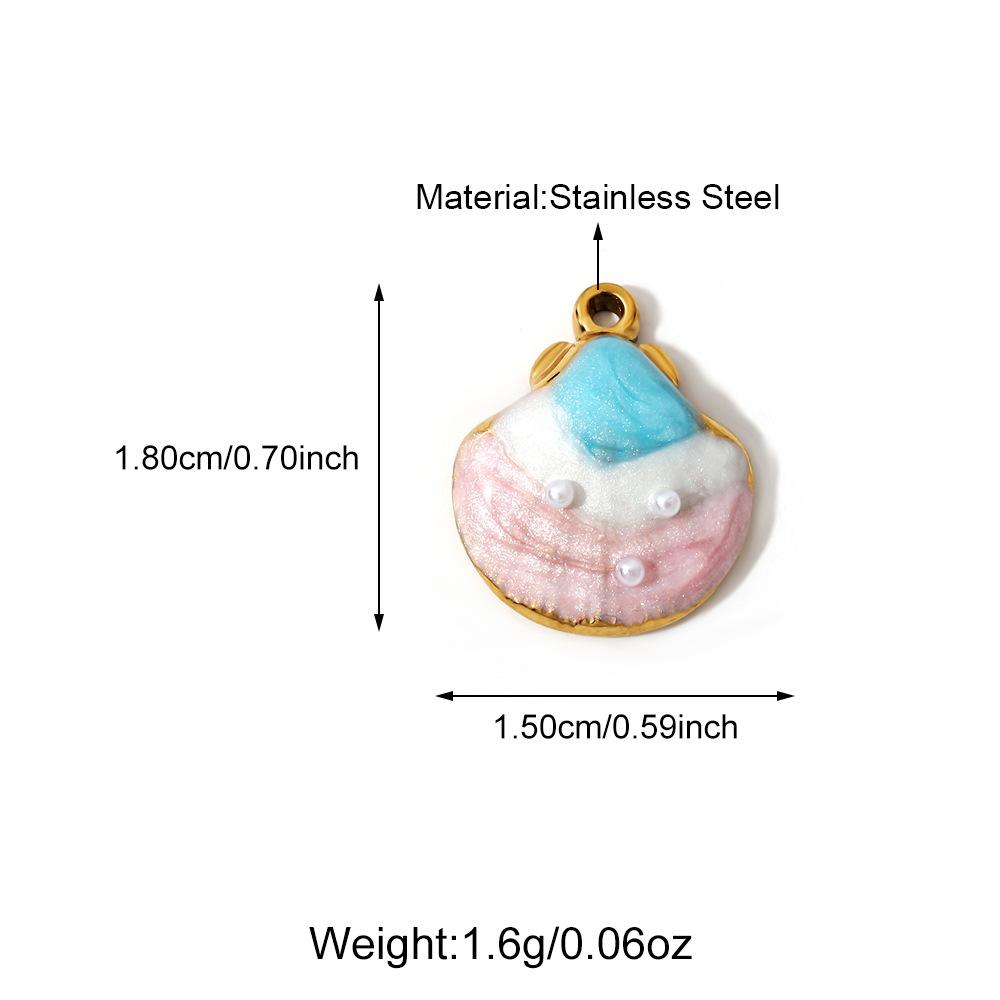 European & American DIY Pendant: Stainless Steel Butterfly, Flower, Starfish with 18K Gold Electroplating