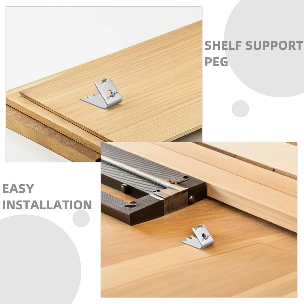 14Pcs Refrigerator Shelf Support Heavy Duty Stainless Steel Freezer Shelf Clips Adjustable Cooler Shelving Brackets Commercial