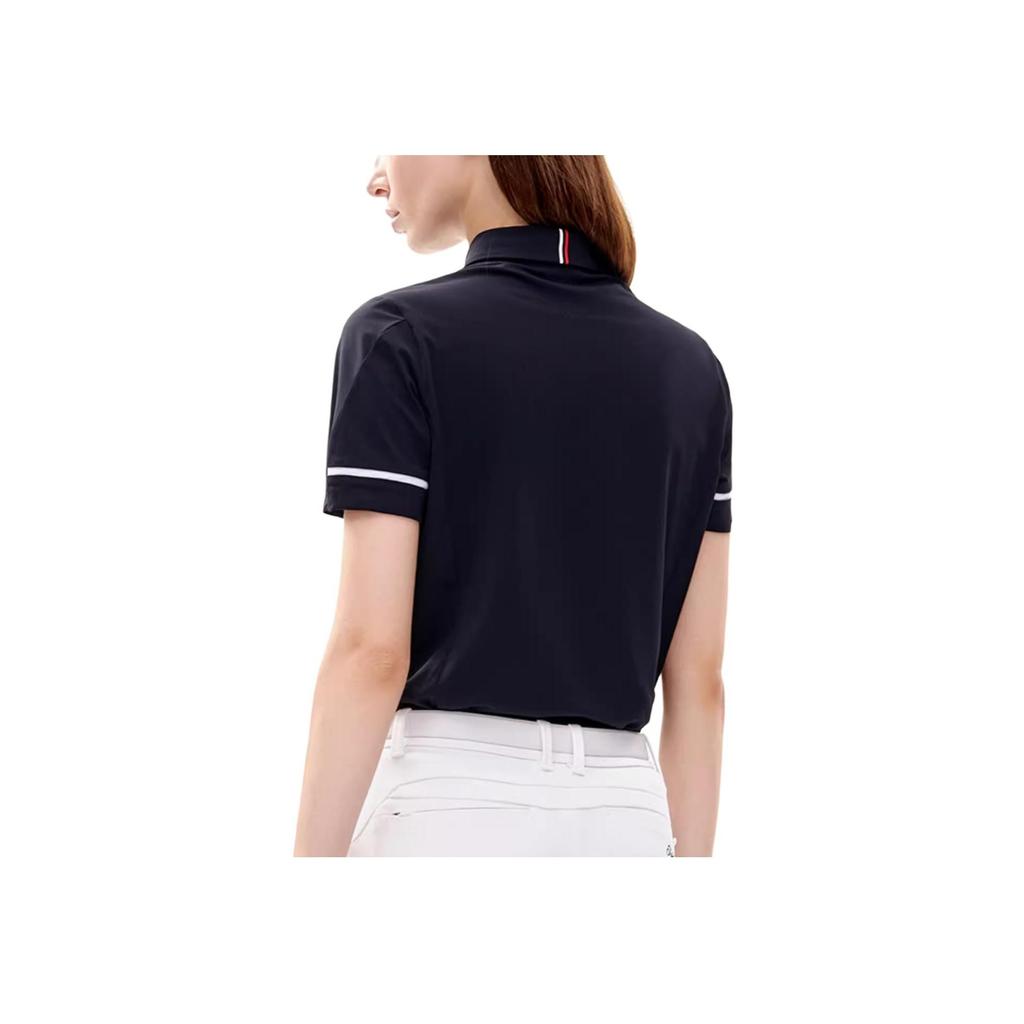 Fila Golf Sports Casual Stretch Short Sleeve Polo Shirt Women Tops Legendary-Blue A11W225133FNV