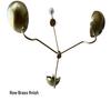 3 Arm Starburst Light Fixture, Mid Century Modern Brass Ball Sputnik Ceiling Light