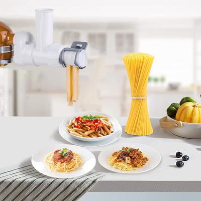 12Pcs Pasta Press Attachment for KitchenAid Stand Mixers Extruder Pasta Maker with 6 Pasta Shapes Dishwasher Safe Parts Gift for Kitchenaid
