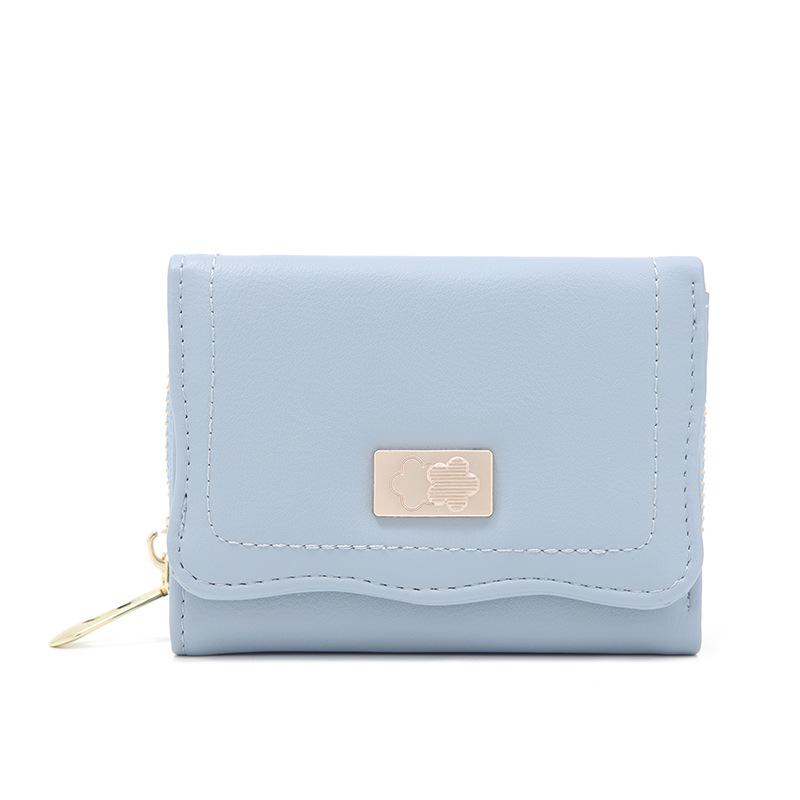 Geldbörse Damen Kurz PU Klein Frisch Faltbar Damen Handtasche