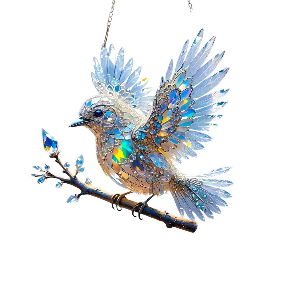 2D Birdy Acrylic Living Room Garden Pendant Holiday Scene Decoration Pendant Gift