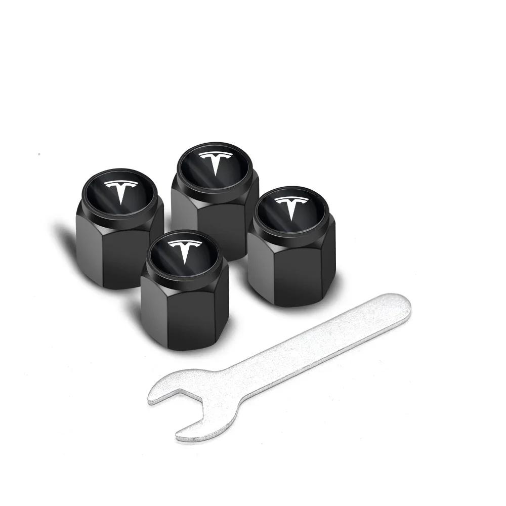 

Car Sticker 2025 New Tesla 4Pcs Car Valve Caps Wheel Tires Air Tyre Stem Protective Cover For Tesla Model 3 S X Model Y Cybertru чёрный