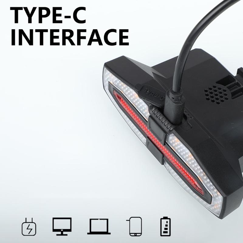 Solarladung 4 Beleuchtungsmodi Sicherheitswarnung Rücklicht LED Fahrräder Rückleuchte Wasserdichtes Rücklicht Fahrräder Rücklicht