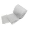 Ausgefranstes, faltiges Chiffon-Seidenband, Hochzeits-Blumenstrauß, Wickeldekoration, Requisite