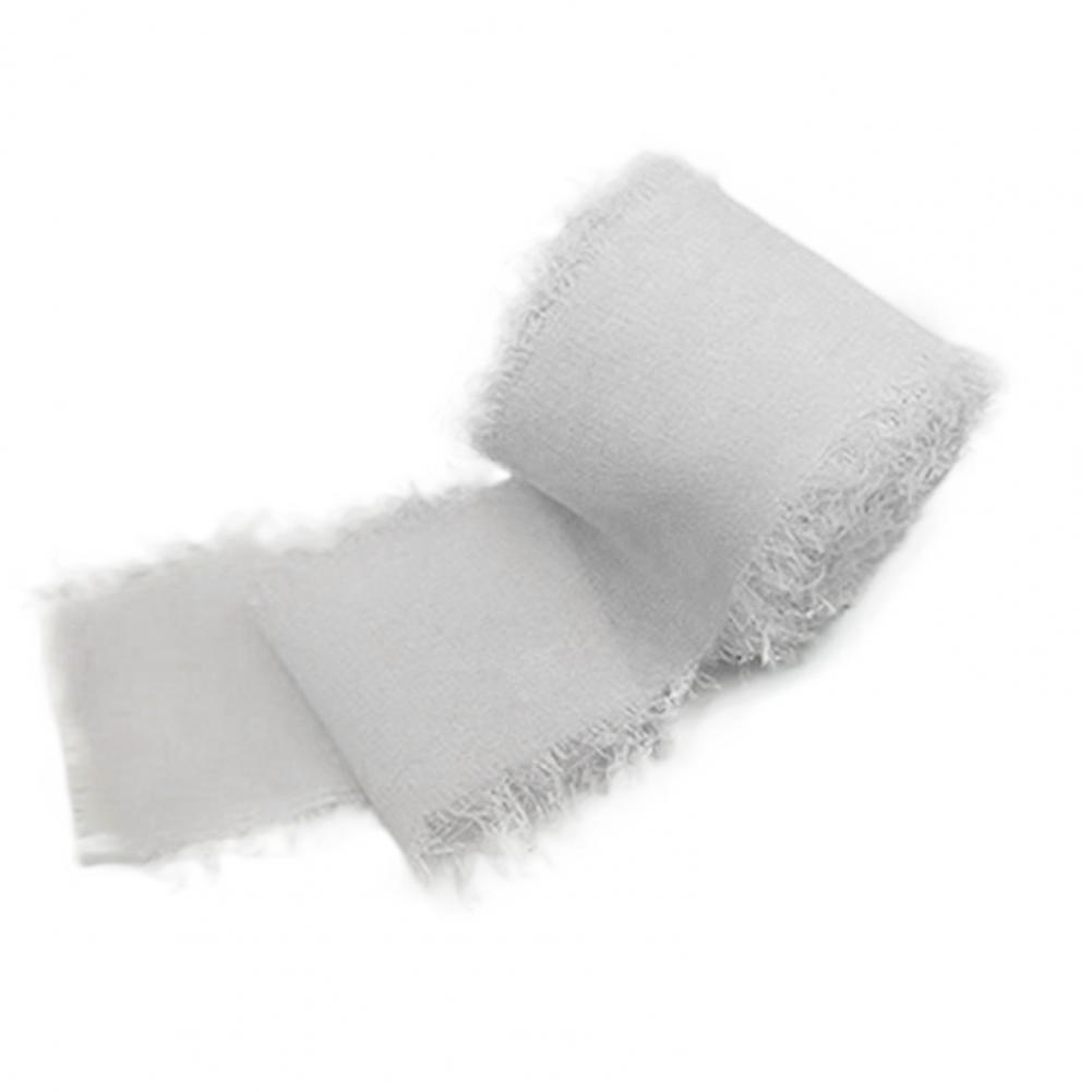 Ausgefranstes, faltiges Chiffon-Seidenband, Hochzeits-Blumenstrauß, Wickeldekoration, Requisite