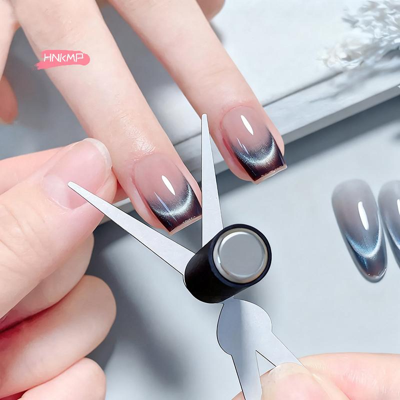 Multifunctional Cat's Eye Nail Magnetic Stick Super Strong Gel Polish Magnet Pen Cylinder with Iron Sheet for Creative Nail Art