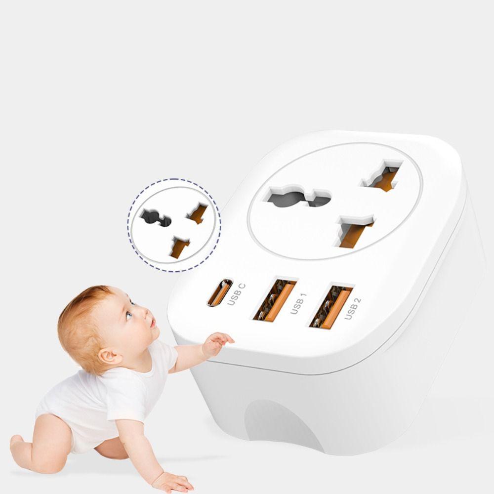 Fast Charging Multi Socket USB Ports Wall Socket Extender Multifunction Power Socket Phone
