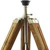 Wood Tripod Floor Lamp Nautical Floor Home Décor Lamp with Shade, Bulb