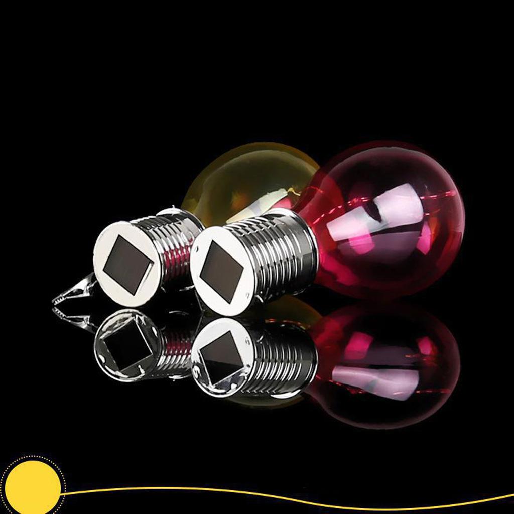 Solar LED String Lights 6 Color Bulbs Outdoor Decorative Hanging Lamp for Party Festival Garden