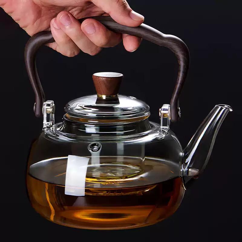 Mountain River High Borosilicate Glass Teapot