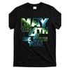 European Sizes Humorous May The 4Th Be with You Graphic Tee In a Trendy Street Style, Perfect for Men