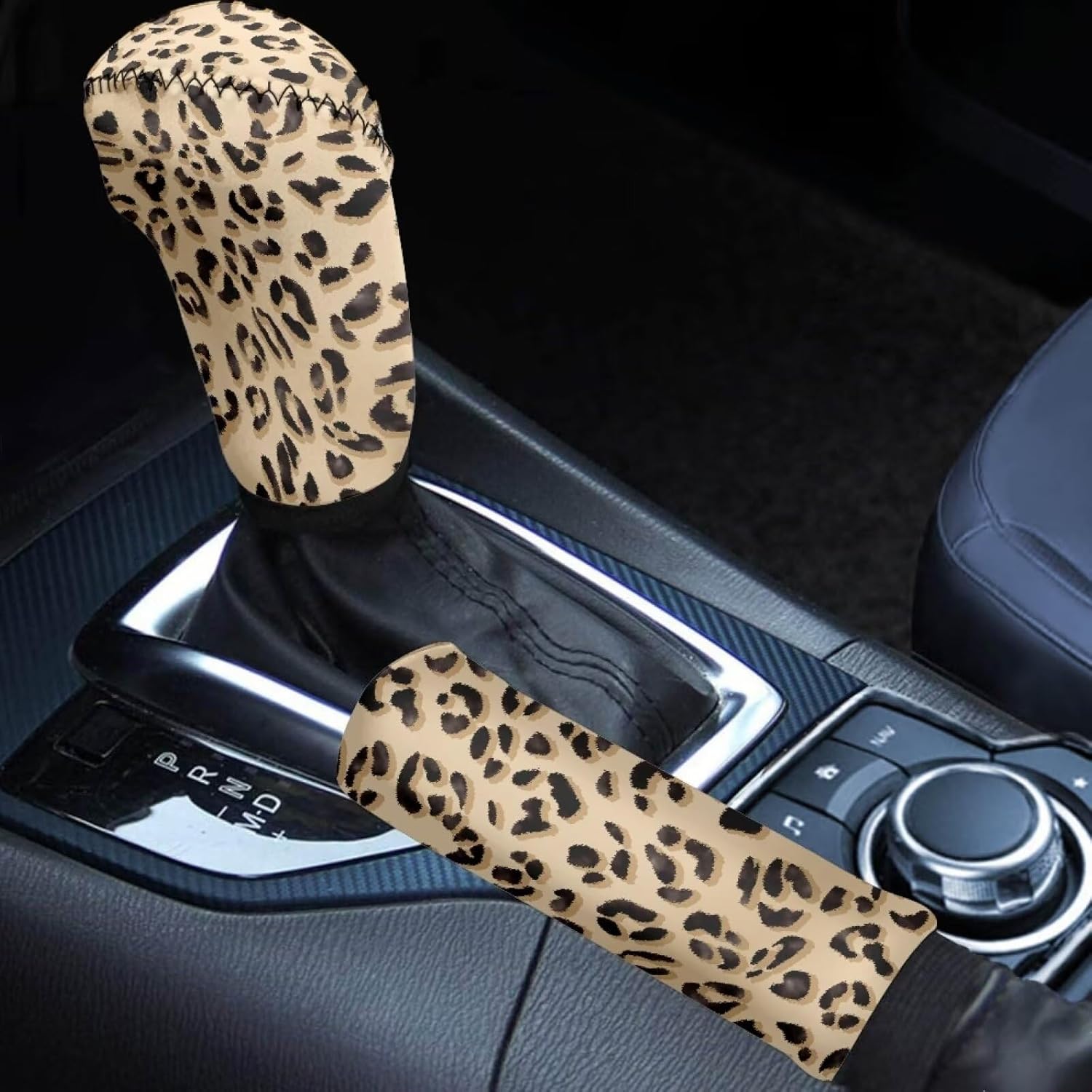 

Babrukda 2PCS Car Knob Lever Cover Gear Shift Knob Case Sleeve, Auto Handbrake Cover, Non-Slip Butterfly Purple Bling Galaxy Print 2pcs Universal Fit цветной печати леопарда