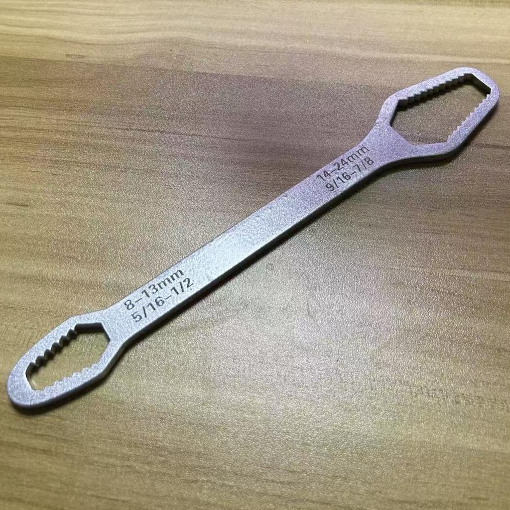Universal Double Headed Wrench - Ended Wrench, Bidirectional Opening, Detachable Design, Sizes 8 - 13mm & 14 - 24mm