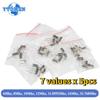 35pcs Hc-49s Crystal Oscillator Kit 7 Kinds Resonator Ceramic Quartz Resonator 6Mhz 8Mhz 10Mhz 12Mhz 11.0592Mhz 16Mhz 32.768Mhz