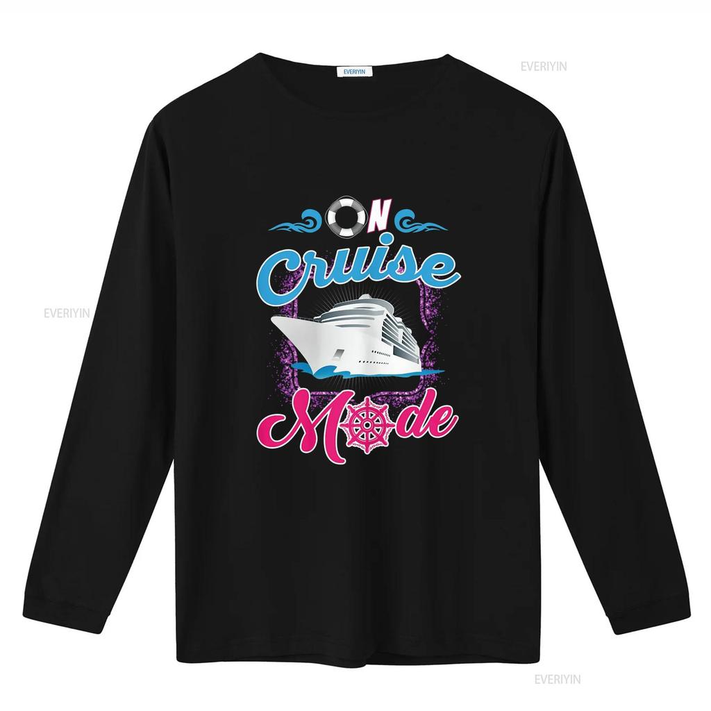On Cruise Mode T Shirt Funny Cruising Lover s vintage Washed fashion Breathable homme Slightly graphic Casual designer clothes