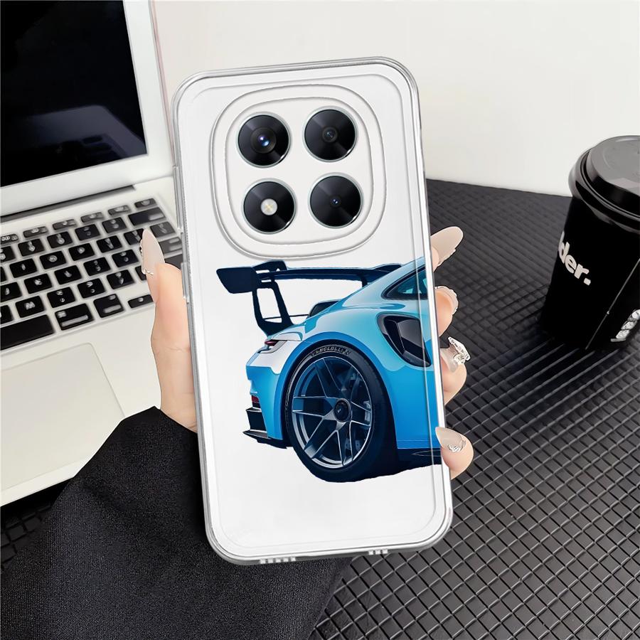 Cool Car Case for Xiaomi Redmi Note 14 Pro Plus 11S 12S 10S Note 13 13C A4 14C 11 12 9 10 Soft Phone Cover