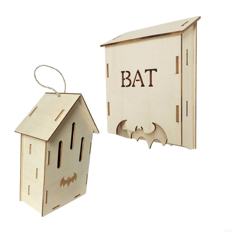 Hanging Bat Shelter House In Construction, Outdoor Bat House for Quiet Tree Placement In Backyard or Yard Use B03E