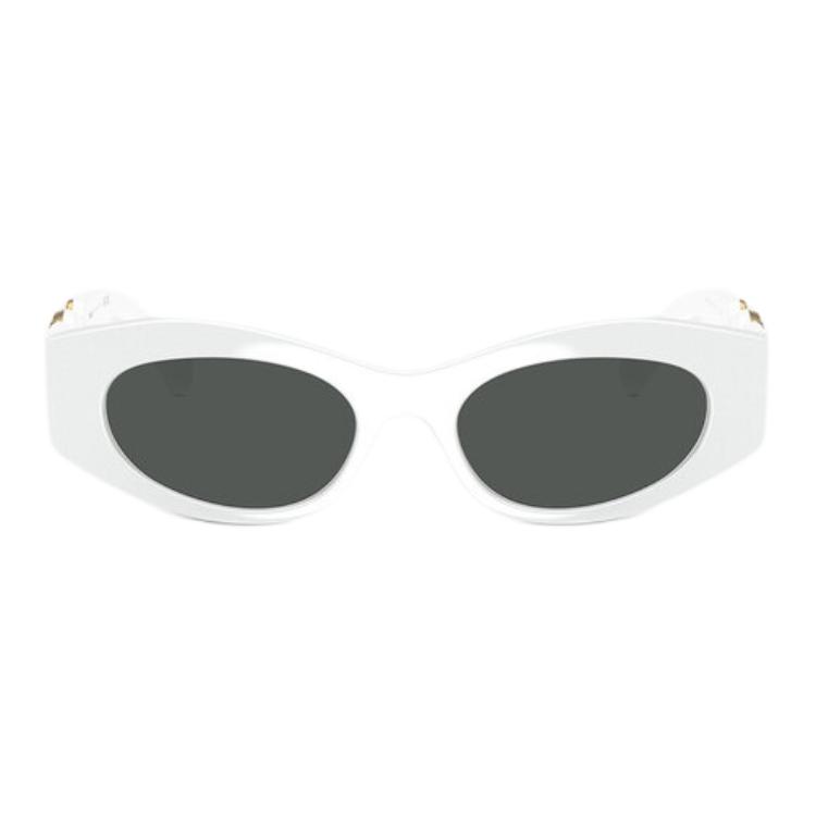 Versace Oval Sunglasses With Logo Unisex Sunglasses White O4480U-O3148751