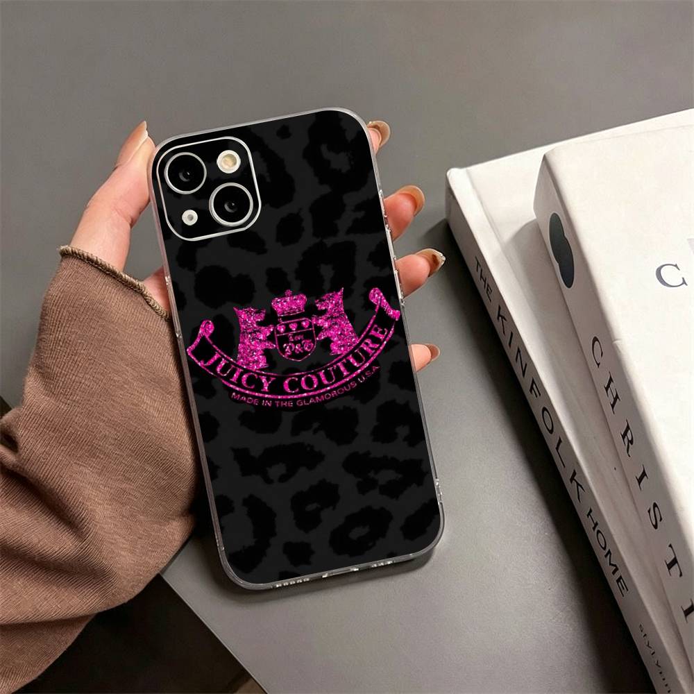 juicy couture aesthetic Phone Case For iPhone17,16,15,14,13,12,11 Plus,Pro Max Soft Transparent Cover iPhone11PROMAX