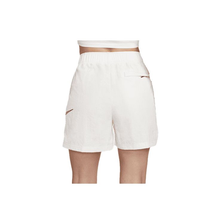 Nike Sportswear Swoosh Woven Shorts With Large Logo And High Waist Women Bottoms White DM6753-030