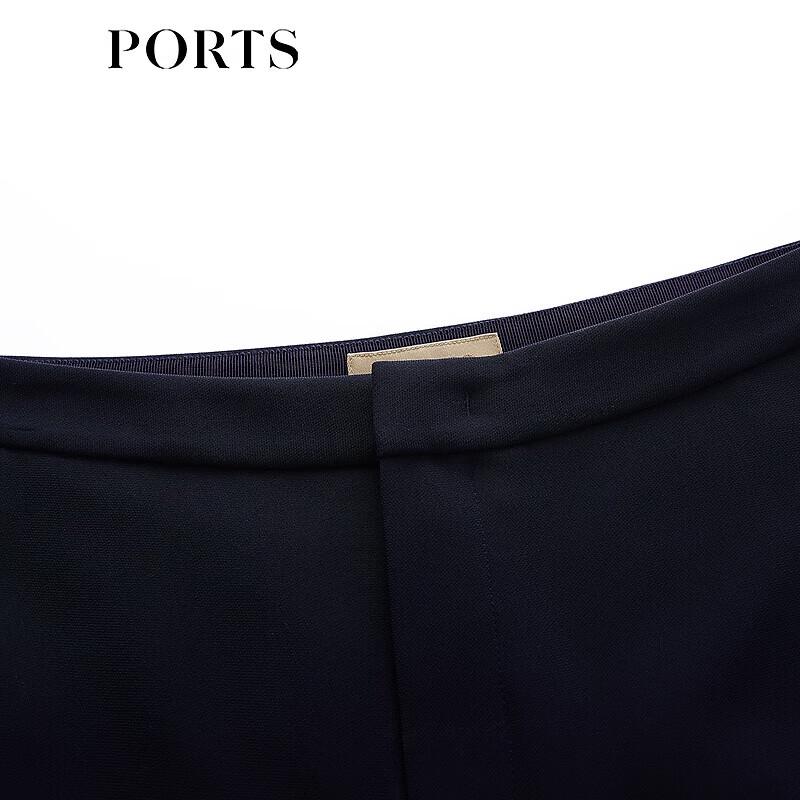 PORTS Women's High-Waist Color-Block Cropped Flare Pants