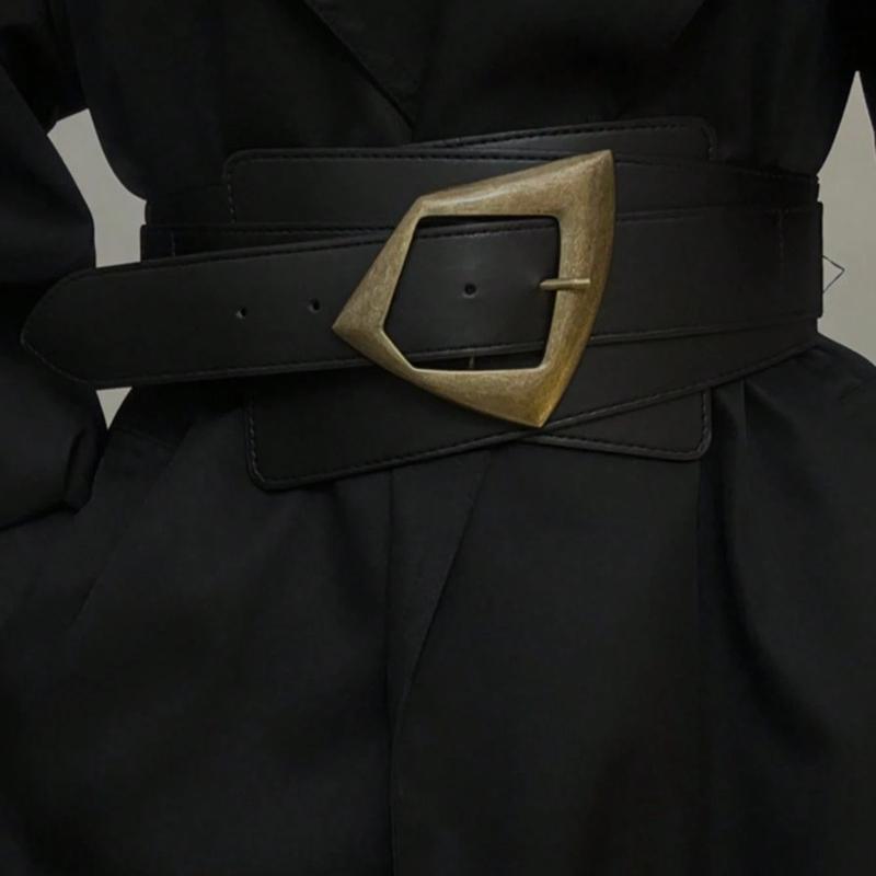 1pc Belt for Women Brown Belt for Women,Brown Wide Belt,Retro Cinched Waist Slimmer Figure,Paired with A Skirt,Jeans Accessories