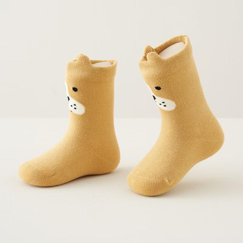 Tongtai All-Season Mid-Calf Baby Socks (4 Pairs) 1-3 Years