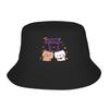 BuBu Panda and DuDu Bear Halloween Celebration Bucket Hats for Teen Vocation  Floppy Hat Streetwear FisherUnisex Cap Ispoti Hat