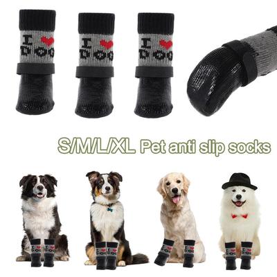Cute Waterproof Dog Shoes Warm Soft Sole Puppy Boots Anti-Slip Adjustable Dog Foot Covers for Small Dog Chihuahua