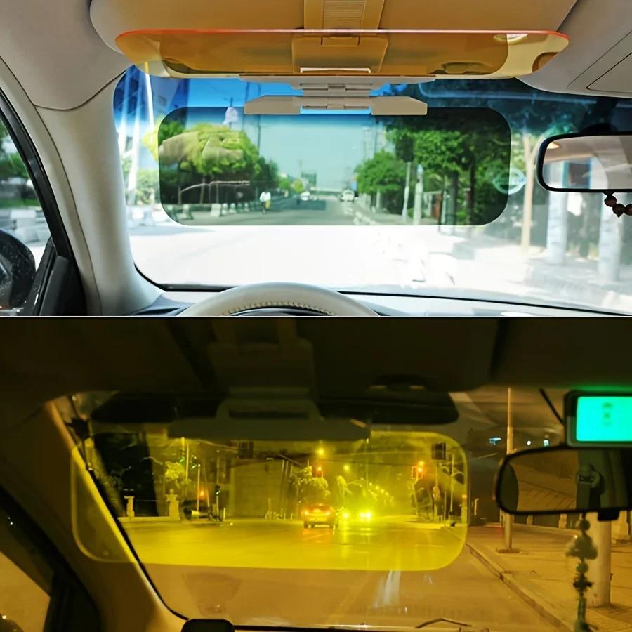 Automobilio saulės skydelio prailgintuvas Dieninis ir naktinis nuo akinimo skydelis Reguliuojamas saulės blokatorius Anti-UV HD nuo saulės akinimo akiniai automobiliui