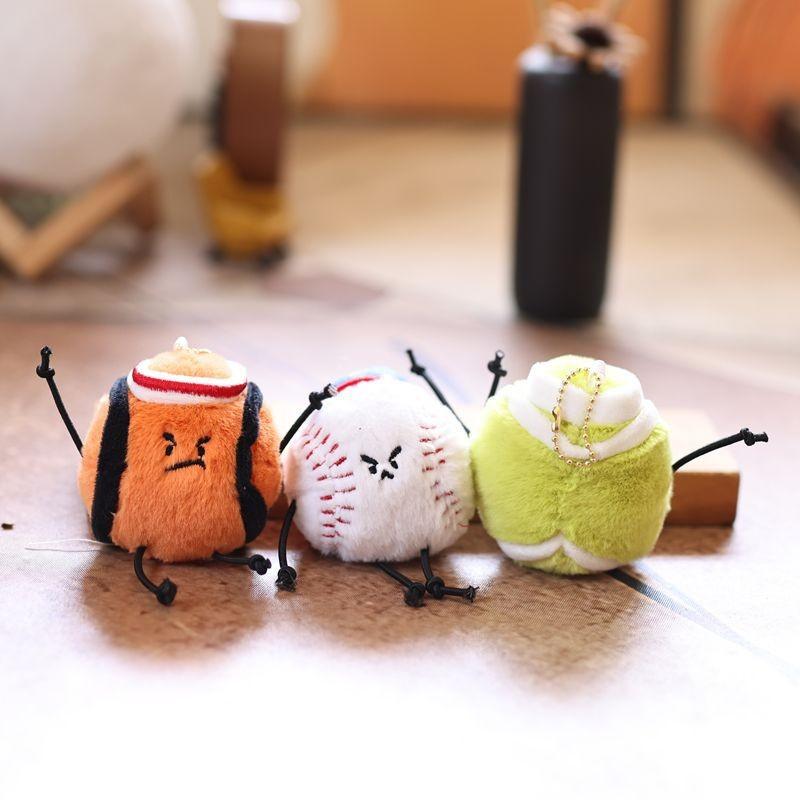 Plush Basketball Keychain With Soft Short Pile For Sports Fans And Bookbags