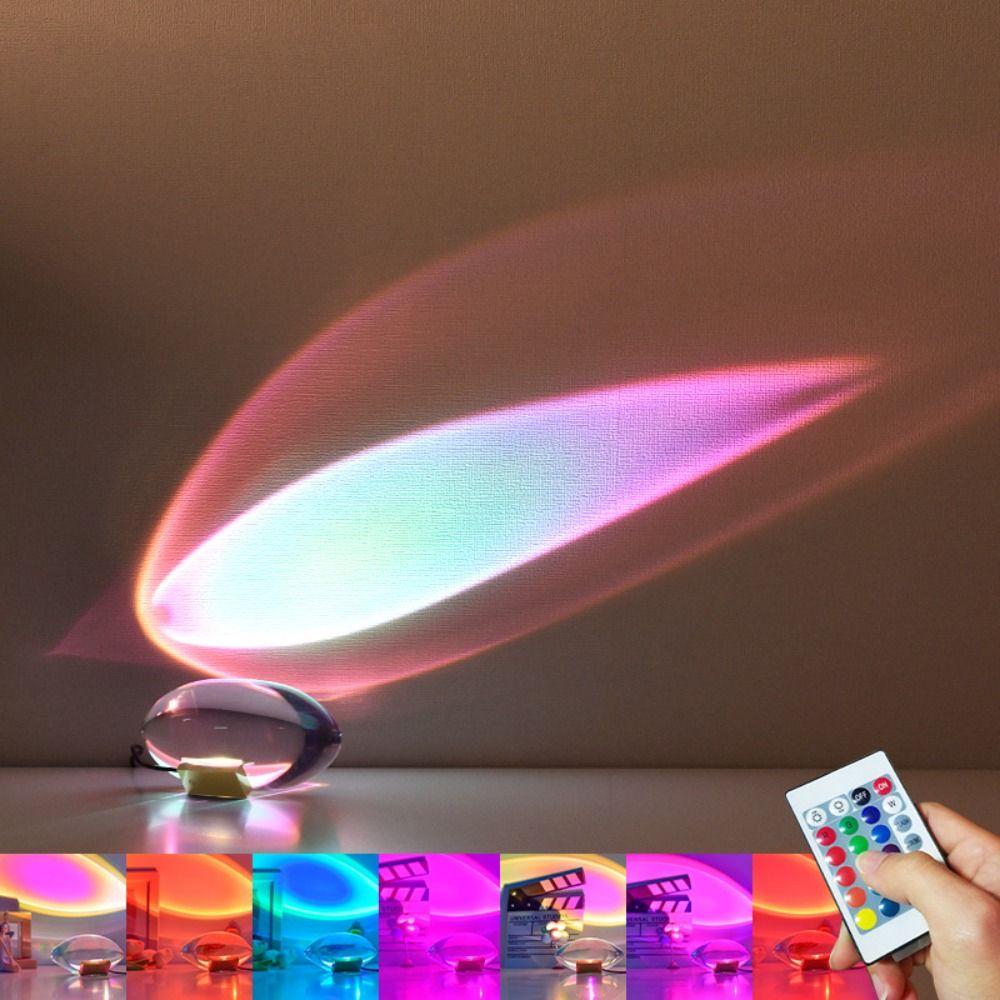 High-End Design Crystal Desk Lamp Rainbow Atmosphere Creative Luminous Night Lamp Egg-shaped Design Italian Designer Table Lamp