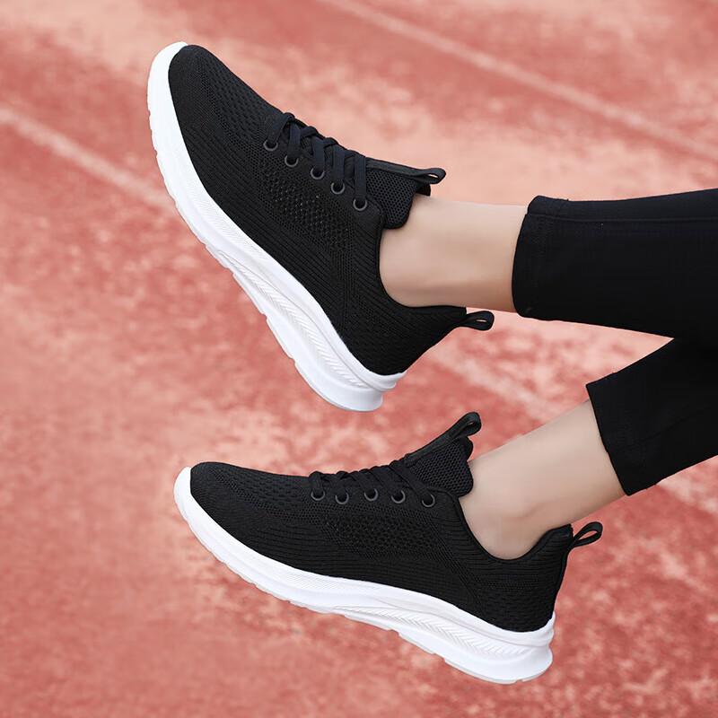 Summer versatile women's shoes sports shoes soft sole light non-slip student running shoes mesh breathable travel casual shoes women