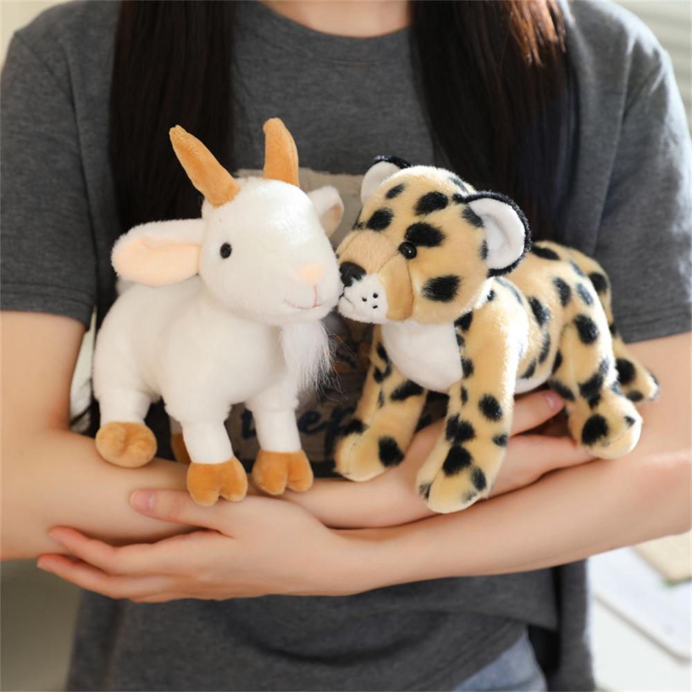 20cm Forest Standing Animals Plush Toy Cute Giraffe Lion Fox Tiger Birthday Gift Kids Baby Accompany Appease Dolls Christmas pre