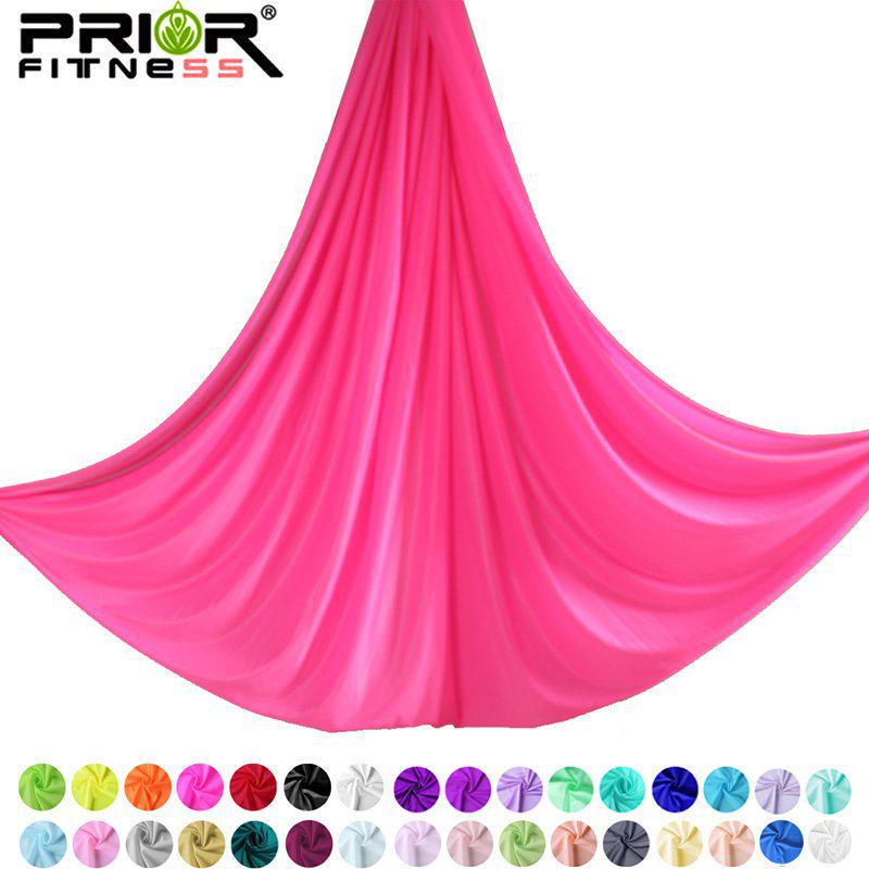 

Гамак для повітряної йоги PRIOR, 4 м, однотонний, тканина середньої еластичності, універсальна тканина для підвішування для йога-студій