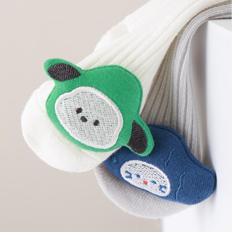 Skarpetki niemowlęce dla dziewczynek i chłopców jesienno-zimowe z kreskówkowymi zwierzętami antypoślizgowe skarpetki podłogowe miękkie bawełniane skarpetki dla niemowląt