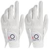 Men's Golf Gloves, 2 Pieces, Suede-like Synthetic Leather, Fiber Cloth,